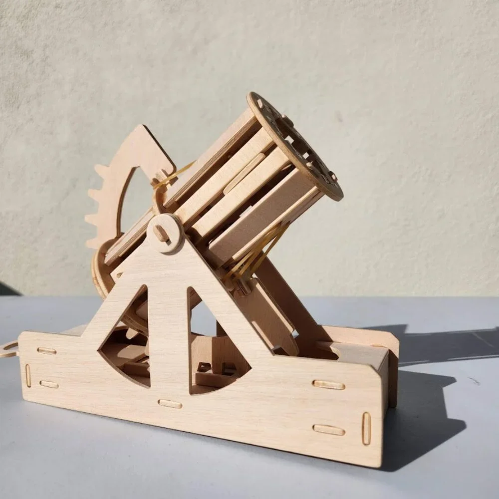 Handmade Leonardo Da Vinci Bombard Cannon History Social Studies Roman Model Cat